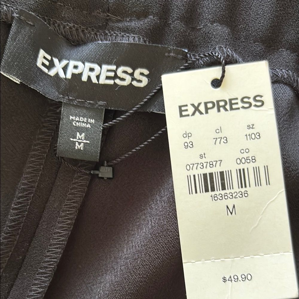 NWT Express High Waisted Paperbag Mini Skirt - Picture 2 of 8